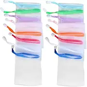 SOESFOUFU 30pcs Foaming Net Soap Bag Exfoliating Mesh Soap Saver Bag Soap Holder Pouch for Shower Exfoliating Soap Soap Bag Exfoliating Mesh Soap Pouch Mesh Soap Bag Nylon