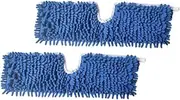OATIPHO 2Pcs Chenille Mop Pads Replacement for Floor Mops Reusable and Washable Microfiber Mop Pad Strong Absorbency for Quick Cleaning Hardwood and Wet Surfaces