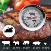 Dial Kitchen Thermometer Stainless Waterproof Food Water Baking Cooking BBQ