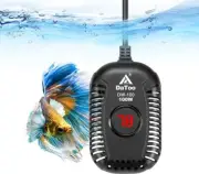 Small Aquarium Heater 100W Mini Fish Tank Heater 100 Watt Submersible With LED