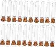 MUCKLILY 3sets Sample Storage Test Tubes for Dead Sea Salt Bath Salt Laboratory Plastic Air Sealed Storage Tubes 50pcs*3
