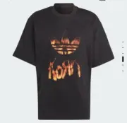 Sz S Adidas x Korn 30th Anniversary Fire Flame Graphic Tee Shirt IN9098