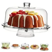 Acrylic Cake Stand Multifunctional Serving Platter and Cake Plate With Dome