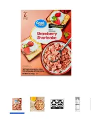 Great Value Strawberry Shortcake Cereal, 13oz box