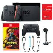 Nintendo Switch 2 System Bundle NEW w/ Cyberpunk 2077, Pro Controller & Camera