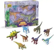 Wild Republic 8 Piece Poseable Dinosaur Set