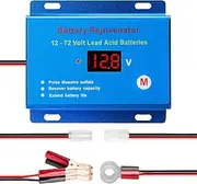 Battery Desulfator & Regenerator for 12V–72V Lead-Acid Batteries | Restores & Extends Battery Life | Compatible with AGM, Gel, SLA, VRLA, Flooded Types | Ideal for Cars, RVs, Boats, Solar Systems