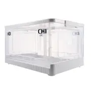 Foldable Pet Hair Dryer Box for Cats and Small Dogs - Quiet Design with Spacious Transparent Interior