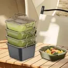 Lunch Box Adults Stackable Food Container for Travel Fruit Vegetables Picnic