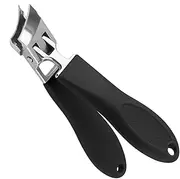 Curved Finger Nail Clippers - No Splash Nail Scissors Manicure Tools | Slanted Curved Toe Nail Clippers for Ingrown Toenails & Fingernail, for Seniors, Men, Women
