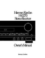 Harman Kardon HK3270 Receiver Owners Manual