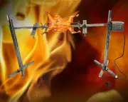 110V 90Lbs BBQ Rotisserie Grill Spit Roaster Tripod Motor Stainless Lamb Skewer