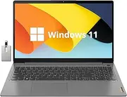 [Lenovo] Ideapad 3i 15.6" FHD Touch Laptop, Intel i3-1115G4, 16GB RAM, 512GB PCIe SSD, Intel UHD Graphics, Numeric Keypad, 720P HD Camera, WiFi 6, Win 11 Home, Gray, 128GB Hotface USB Card