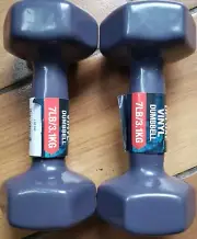 Sports Equipment-Dumbbell Prime Hand Weights, 7 lbs, by Power Systems (2 Pack)