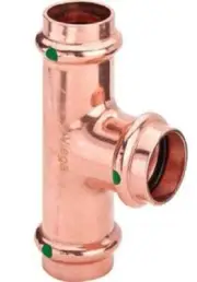 Viega PROPRESS WATER REDUCING TEE 1600kPa Copper- 50x50x32mm Or 50x50x40mm