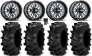 ITP Momentum 14" Wheels Milled 28" Cryptid Tires Can-Am Commander Maverick