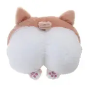 Universal Car Cushion Cartoon Soft Corgi Butt Comfortable Cushion Plush Cotton