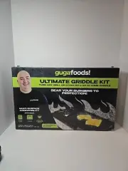 Guga Foods Ultimate Griddle Kit 14.08" x 9.2" Turn Stove Or Grill Into Griddle