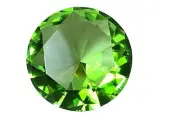 Tripact 100mm Emerald Light Green Crystal Diamond Jewel Paperweight 4 Inch