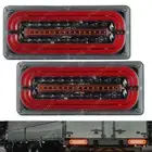 Pair LED Tail Lights Sequential Indicator Trailer Ute Caravan Truck Stop 10-30V