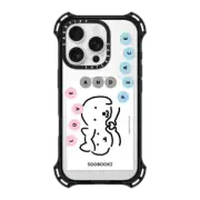 iPhone 16 Pro Bounce Case MagSafe Compatible LOVE AND PEACE BY NAMSEE