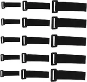 Beatifufu 15pcs Adhesive Bundling Hook Strap for Wires and Cables Durable Organization Tape Flexible Design for Home Office and Car Cable Management