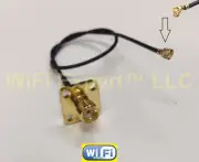 1x U.fl IPX 1.37 Cable SMA Female Flange 4 holes Pigtail Cable For WIFI Wireless