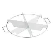 Stainless Steel Pie Cutter 6-Slice Pie Cutter Creates Beautifully Uniform Slices of Pie Silver