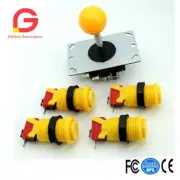 1X 8 way Arcade Joystick + 4 X Classic Arcade Push Button for Arcade Mame Jamma
