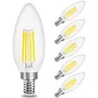 comzler E12 LED Candelabra Bulb Dimmable, Chandelier Light Bulb 2700K Warm Wh...