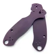 1 Pairs Custom Handle Patch Purple G10 Material Scales For Spyderco Para 3