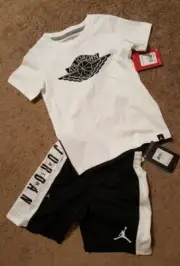 Air Jordan Boy's Shorts Jumpman 4 Black White Basketball