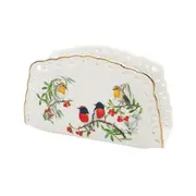 Red Breasted Robin Napkin Holder 15cm Fine Bone China