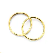 9ct Gold Medium Plain Sleepers