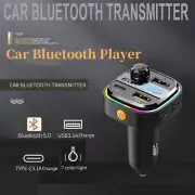 Car Charger Adapter Car PD USB Wireless Bluetooth LED FM Transmitter MP3 Player