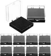 SEWACC 10pcs Box Box Badge Holder Lapel Pin Organizer Pin Badge Display Case Small Badge Boxes Badge Packing Case Lapel Pin Display Case Badge Case Case Badge Storage Cases
