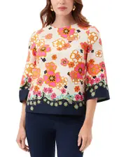Trina Turk Sprig Border Top
