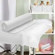 ALFORDSON 1 Roll Disposable Massage Table Sheets, 50Pcs White Bed Sheet, 200cm x 80cm Breathable SMS Non-Woven SPA Massage Table Cover, Water & Oil Proof Bed Cover for SPA Tattoo Beauty Salon