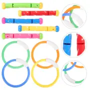 9 Pcs Diving Play Set Pool Toys for Toddlers Age 3-5 Rings