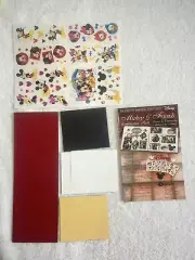CM Scrap Booking Sticker Lot Disney Mickey Minnie Pooh Goofy Stickers Die Cuts