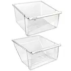 [2 Pack] Upgraded 2188656 Fridge Crisper Drawer UPPER Humidity Control Drawer...