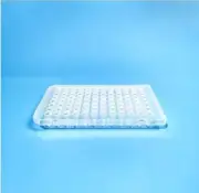 96 Well PCR Plate, Half Skirt, Clear, 0.1mL, 100 pcs/ctn