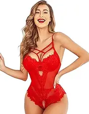 [GANMFOYC] Women's Sexy Lace, Black Bodysuit with Lace, Fashion Backless Top, Slim Cami Top, Clubwear