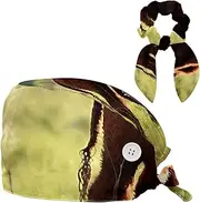 [YTYVAGT] Scrub Caps Women,Scrub Hats Suitable for Women,Animal Cool Cattle