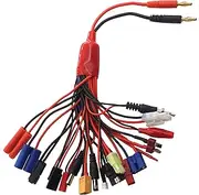 Vgoohobby 19 in 1 RC Car Truck Lipo Battery Multi Charger Adapter Lead Cable Converter Compatible with Traxxas Tamiya RC Car Truck Boat Lipo Battery Charger