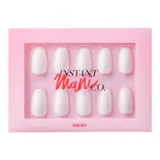 [INSTANT-MANI] Daisy White Press On Nails Set