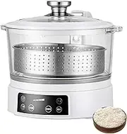 3L Low Sugar Rice Cooker, Automatic Lifting Sugar Removal Rice Cooker, Transparent Glass Pot, 4 Gear Firepower, Insulation Function, Stainless Steel Rice Cookers for Family Use(White)