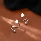 Stainless Steel Spiral Twisted Lip Ring Tongue Piercing Heart Star Ear Cartilaho