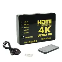 在飛比找蝦皮商城優惠-HDMI切換器 3進1出 5進1出 切換盒 擴充分配器 切換