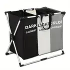 New 3 Grids Laudry Basket Foldable Dirty Clothes Organizer Storage basket Hamper